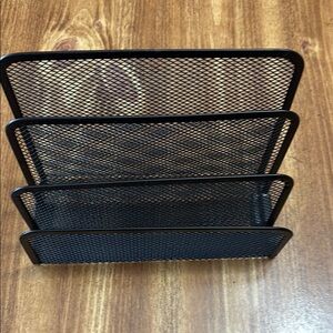 Rubbermaid Black Mesh Desk Organizer